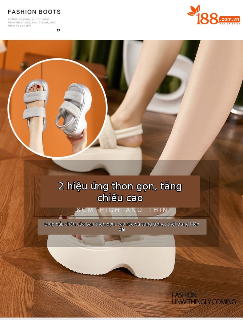 Dép sandal nữ quai chữ V đơn giản mùa hè 2026 — Lông nguyên chất, Đen, Bạc chi tiết 8