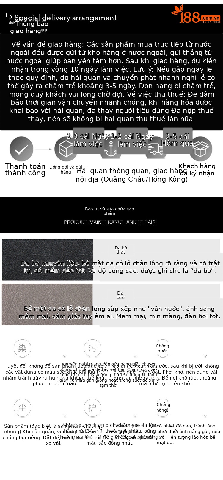 Balo nữ da thật Hồng Kông dung tích lớn thời trang du lịch cao cấp mùa hè — Màu trắng, Màu cà phê chi tiết 16