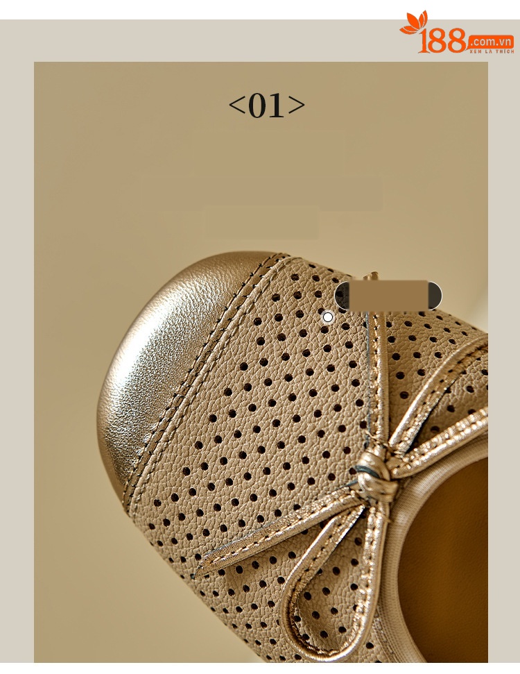 Sandal nữ da cừu miệng nông đục lỗ gót thô thấp phong cách Xiaoxiangfeng — Màu nâu chi tiết 5