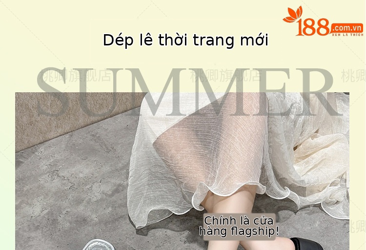 Dép sandal nữ đế xuồng quai chữ V đính đá bạc — Màu đen chi tiết 1