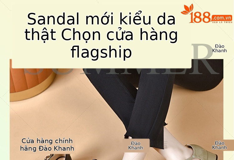 Sandal nữ quai ngang mũi kín da bóng gót thấp đế mềm — Màu đen chi tiết 1
