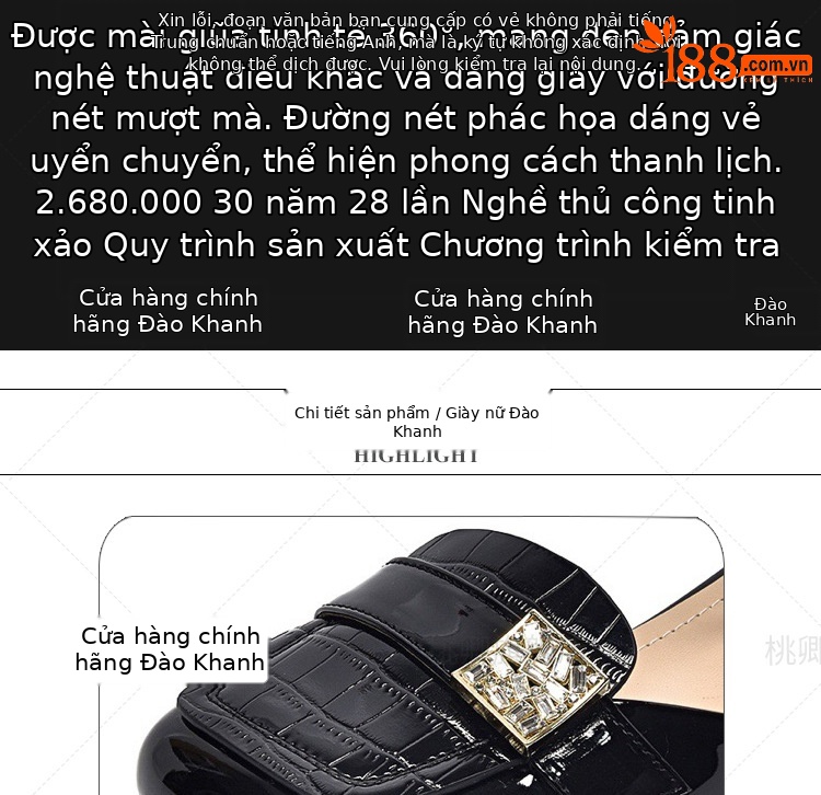 Sandal nữ quai ngang mũi kín da bóng gót thấp đế mềm — Màu đen chi tiết 8