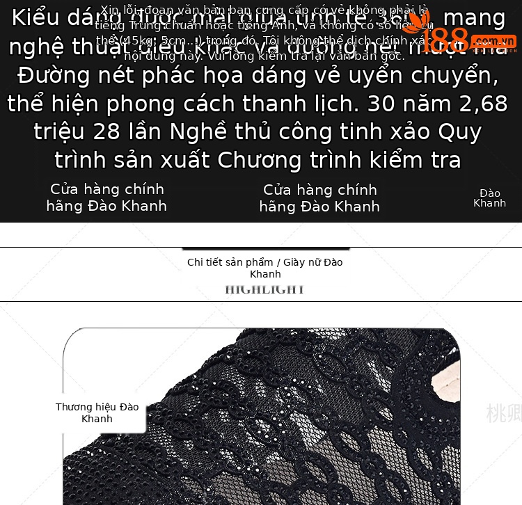 Dép sandal nữ quai chữ V gót thấp 3 cm, đế mềm, lưới thoáng khí — Gót đen cao 3 cm chi tiết 8