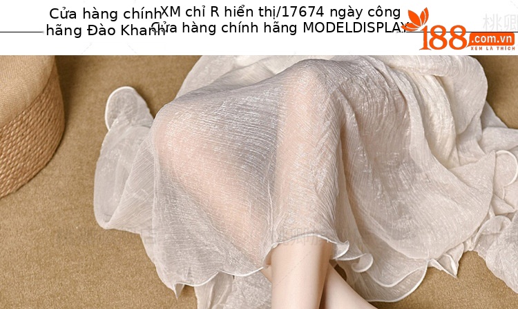 Sandal da thật hở mũi gót vuông 7 cm phối váy dạo phố — Màu be cao gót 7 cm chi tiết 11