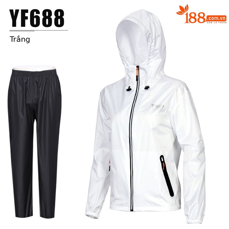 Bộ áo mưa golf PGM chống mưa toàn thân unisex — YF688-Trắng [unisex], YF690-hồng [áo mưa nữ]