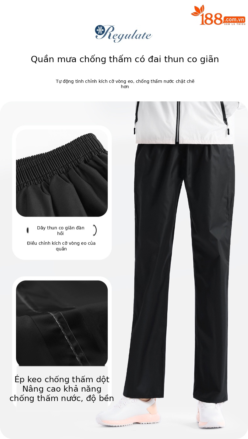 Bộ áo mưa golf PGM chống mưa toàn thân unisex — YF688-Trắng [unisex], YF690-hồng [áo mưa nữ] chi tiết 22