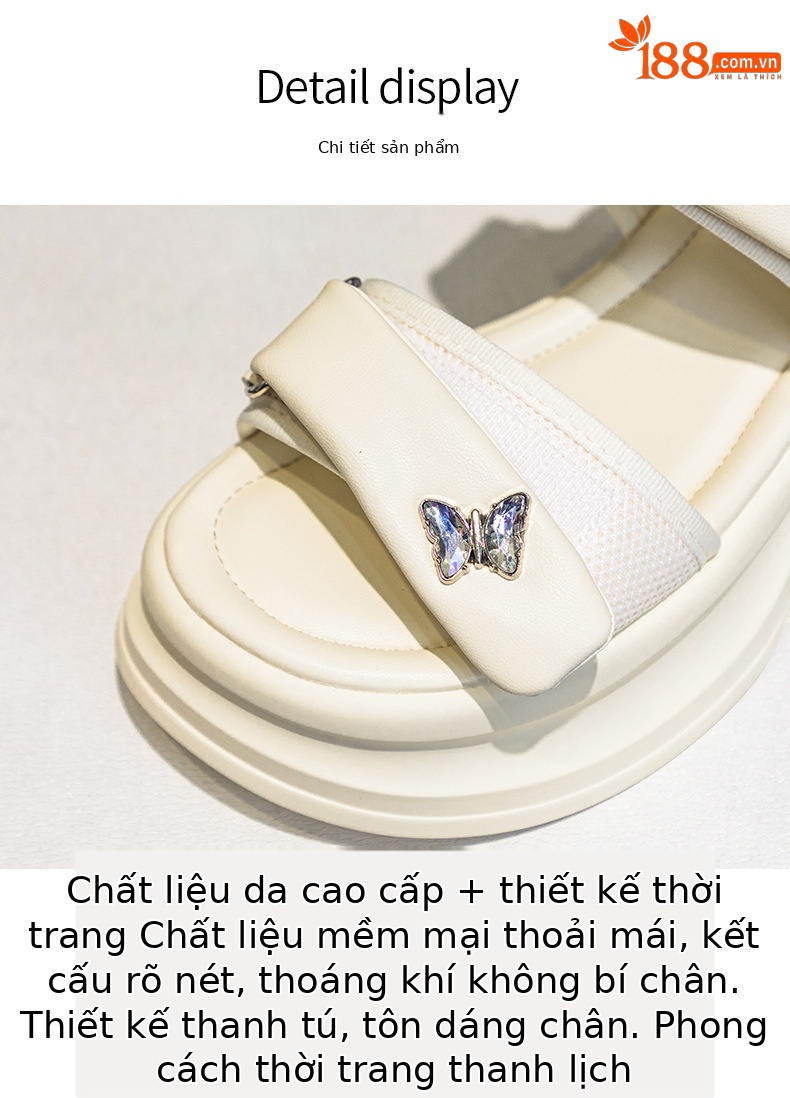 Dép sandal nữ quai chữ V đế dày 5 cm, phong cách thể thao, dán Velcro, phù hợp đi chơi ngoài trời hè 2026 — M2605 đen, M 2605m Màu sắc chi tiết 5