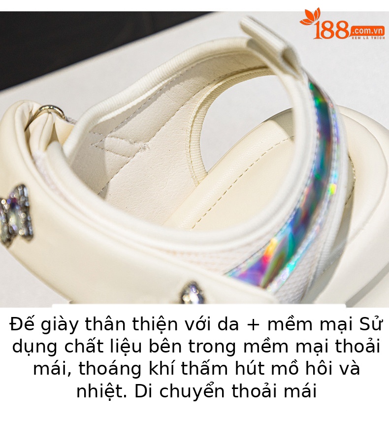 Dép sandal nữ quai chữ V đế dày 5 cm, phong cách thể thao, dán Velcro, phù hợp đi chơi ngoài trời hè 2026 — M2605 đen, M 2605m Màu sắc chi tiết 6