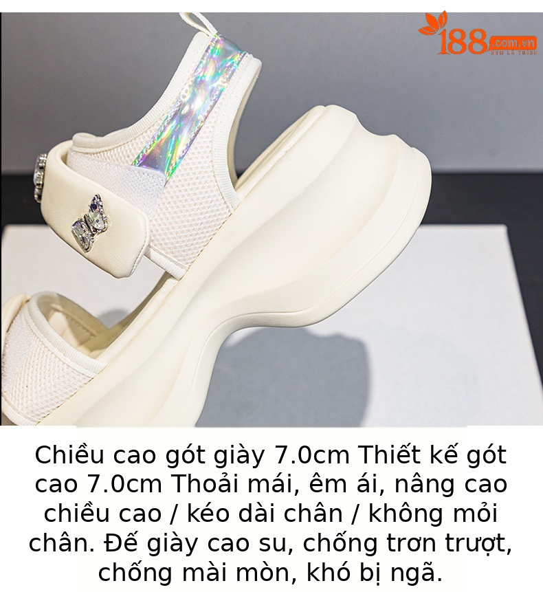 Dép sandal nữ quai chữ V đế dày 5 cm, phong cách thể thao, dán Velcro, phù hợp đi chơi ngoài trời hè 2026 — M2605 đen, M 2605m Màu sắc chi tiết 7
