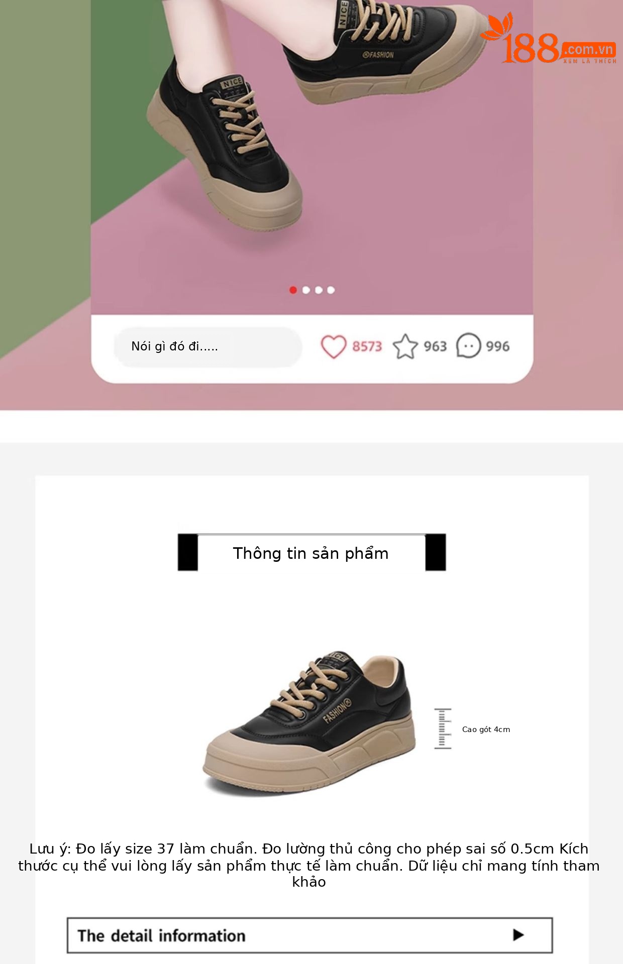 Giày sneaker nữ đế dày da thật mặt lưới thoáng khí mới xuân hè 2024 — Mặt lưới đen LJ 68006 M, JST 1901 mặt lưới màu đen, DH 29081 Mặt lưới đen, DH 29060 Đen Mơ chi tiết 2