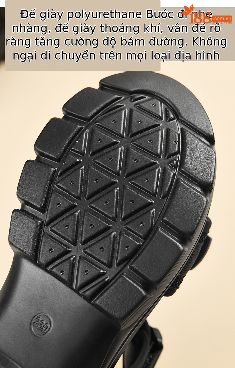 Giày sandal thể thao da thật đế dày nữ gót 4cm quai chữ V khóa dán — JST 1609 cao gót xanh đen 4cm, Đen trắng 2001 LJ, JST 1611 cao gót xanh đen 4cm, 2206 ML màu đen chi tiết 18