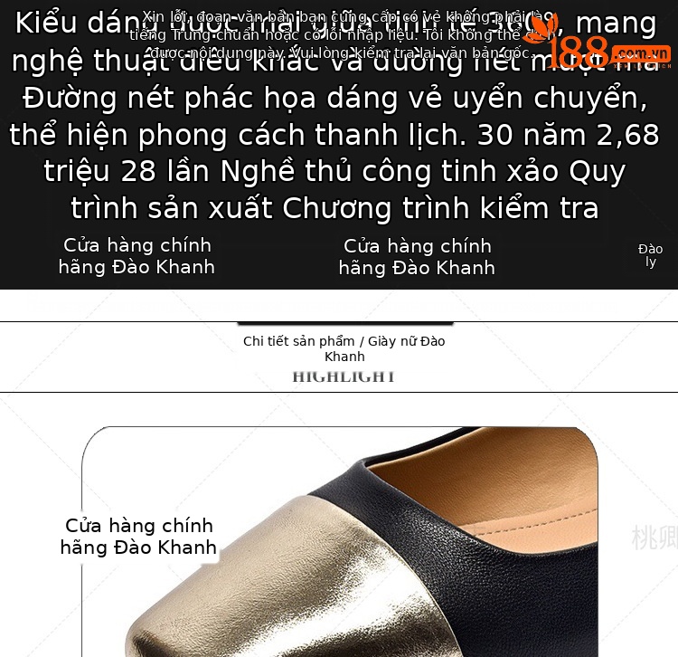 Giày lười nữ mũi vuông da thật đế bằng mềm, xỏ chân tiện lợi — Màu đen chi tiết 8
