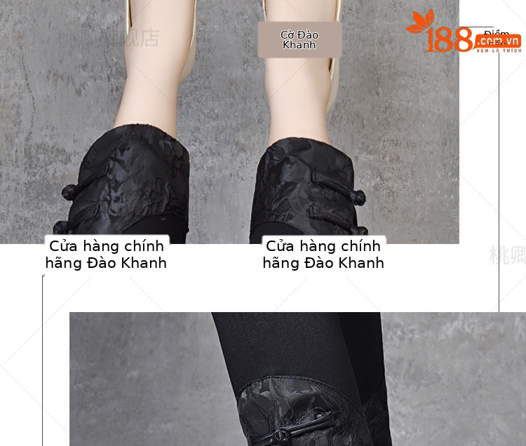 Giày lười nữ mũi vuông da thật đế bằng mềm, xỏ chân tiện lợi — Màu đen chi tiết 17