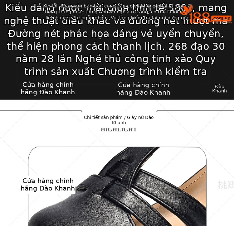 Dép sandal nữ da thật mũi kín quai ngang gót vuông đế dày — Màu đen chi tiết 8