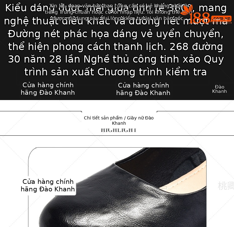 Giày Mary Jane nữ da thật mũi tròn đế mềm gót vuông thấp xỏ chân — Màu nâu chi tiết 8