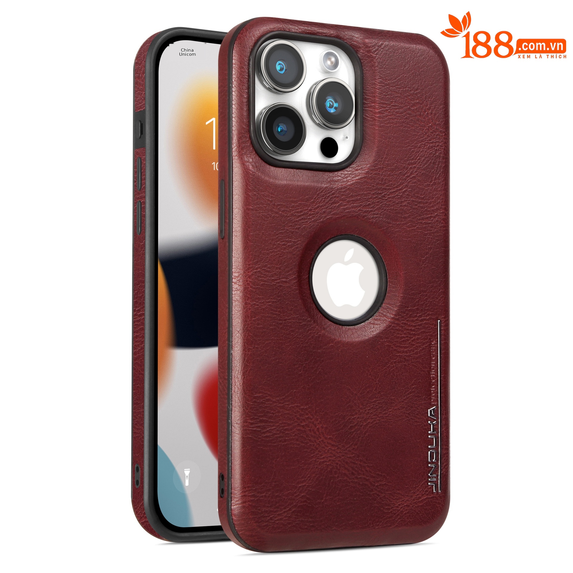 Ốp lưng điện thoại da cao cấp từ tính chống sốc cho iPhone 16 Pro Max kèm giá đỡ — Bao da giá đỡ nhãn rò rỉ Màu Đỏ, Bao da giá đỡ nhãn rò rỉ màu đen, Bao da giá đỡ nhãn rò rỉ màu xanh lam, Bao da giá đỡ nhãn rò rỉ-màu nâu nhạt