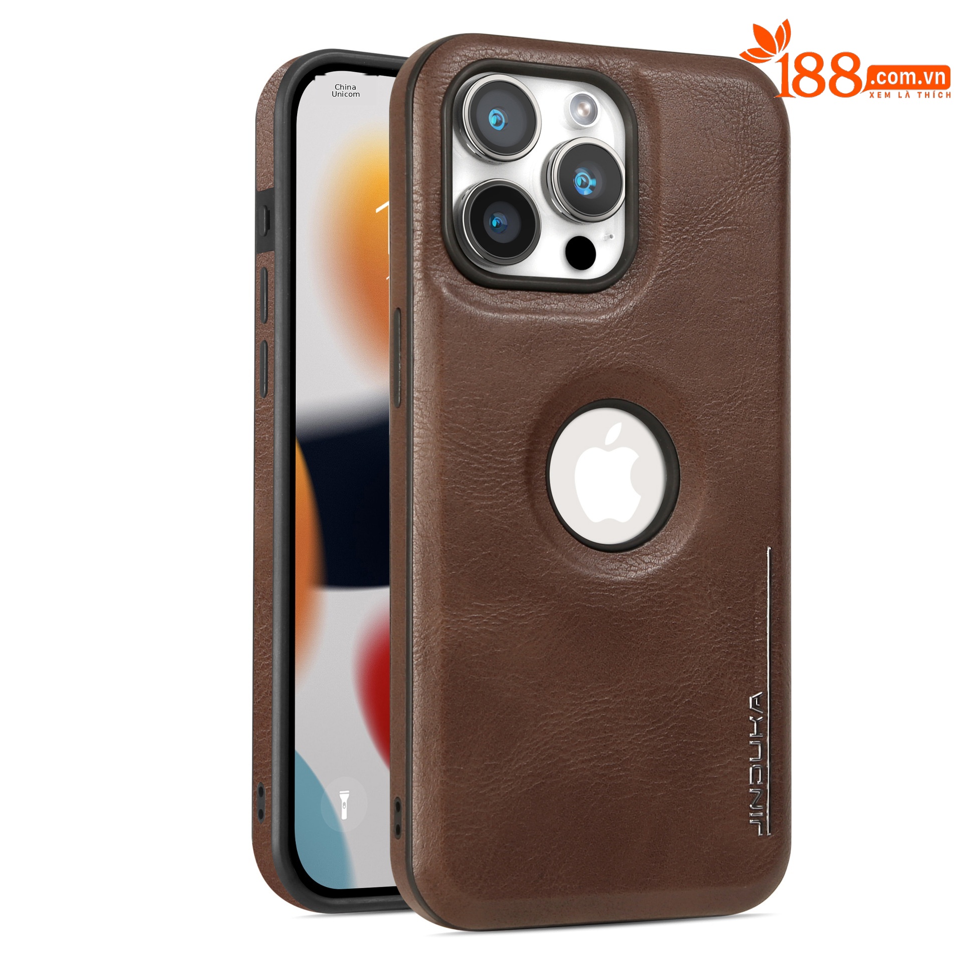 Ốp lưng điện thoại da cao cấp từ tính chống sốc cho iPhone 16 Pro Max kèm giá đỡ — Bao da giá đỡ nhãn rò rỉ Màu Đỏ, Bao da giá đỡ nhãn rò rỉ màu đen, Bao da giá đỡ nhãn rò rỉ màu xanh lam, Bao da giá đỡ nhãn rò rỉ-màu nâu nhạt