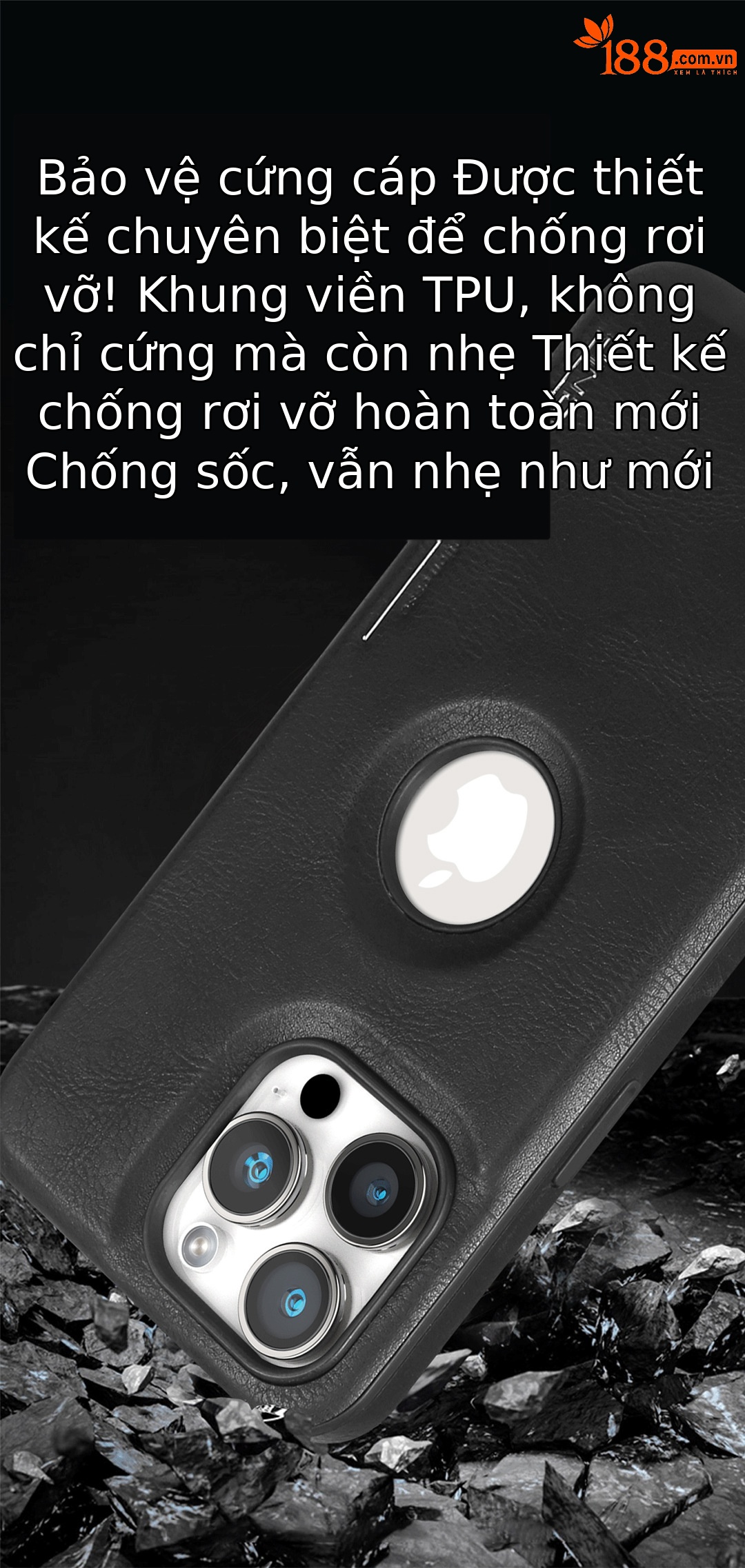 Ốp lưng điện thoại da cao cấp từ tính chống sốc cho iPhone 16 Pro Max kèm giá đỡ — Bao da giá đỡ nhãn rò rỉ Màu Đỏ, Bao da giá đỡ nhãn rò rỉ màu đen, Bao da giá đỡ nhãn rò rỉ màu xanh lam, Bao da giá đỡ nhãn rò rỉ-màu nâu nhạt chi tiết 12