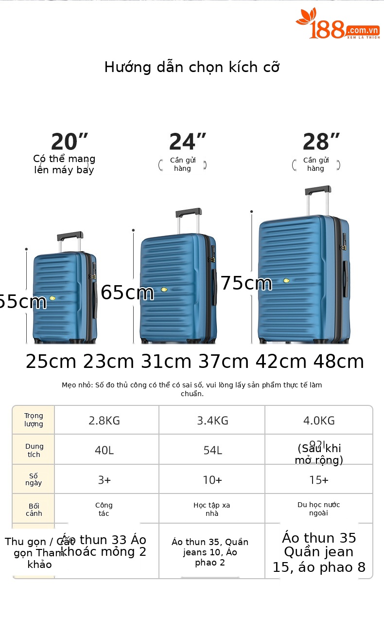 Vali nhựa PC cao cấp chống rơi, dung tích lớn, có khóa số, size 20/24/28 inch — Chất liệu PC cao cấp màu bạc chi tiết 5
