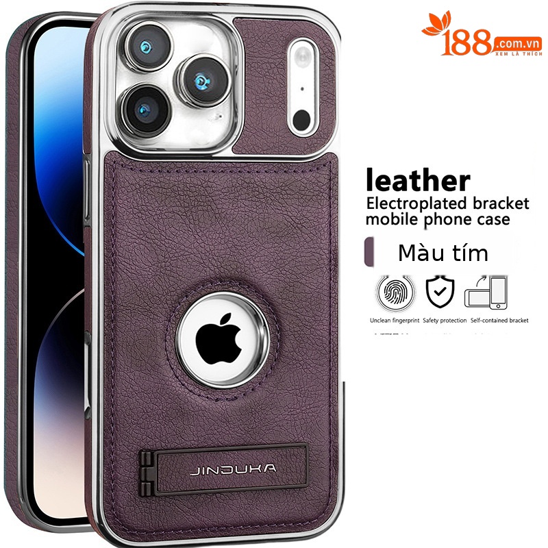 [Da mạ điện màu tím] Giá đỡ lỗ lớn