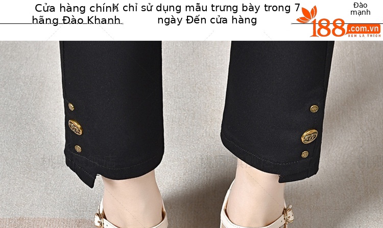 Sandal cao gót nữ da thật đế mềm gót vuông phối váy — Màu đen chi tiết 6