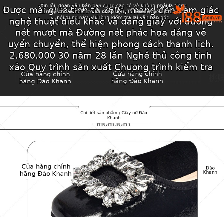 Giày bệt nữ mũi tròn da bò sáng bóng đính khóa vuông đế mềm — Da bò lớp đầu tiên bằng phẳng màu be chi tiết 3