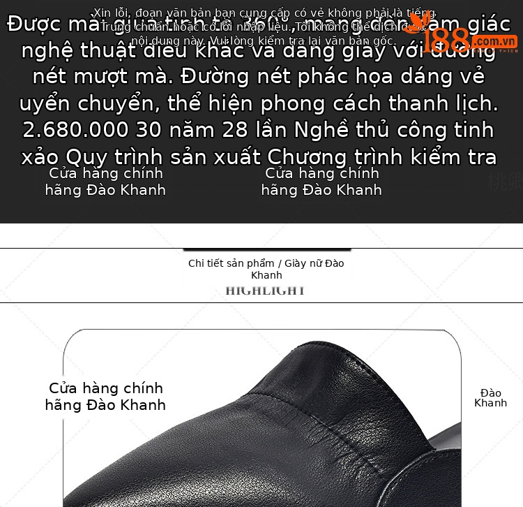 Sandal nữ da thật mũi kín gót vuông 4 cm mũi nhọn công sở mùa hè — Gót đen cao 4 cm chi tiết 3