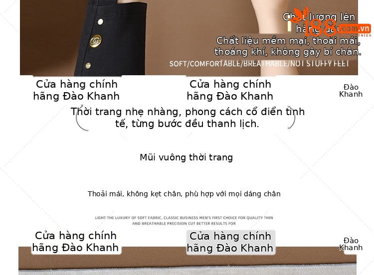 Giày sandal nữ da bóng mũi kín gót vuông ổn định, đế mềm, phối đầm mùa hè — Màu đen chi tiết 1