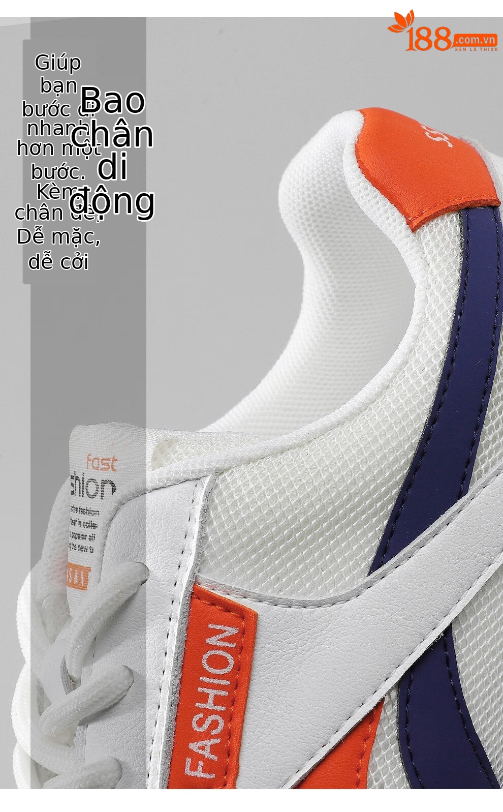 Giày thể thao nữ Dunhu dáng sneaker lưới thoáng khí, phối trắng học sinh xuân hè — Trắng cam 58369-1, 58369 Trắng xám Xuân Thu, Màu xám trắng 58369-1, 58369 Trắng cam Xuân Thu chi tiết 13