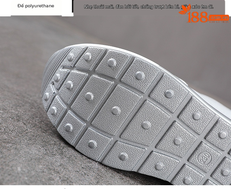 Giày lười nữ da thật dây thun, mặt lưới thoáng khí, đế tăng chiều cao 10 cm — Màu đen chi tiết 7
