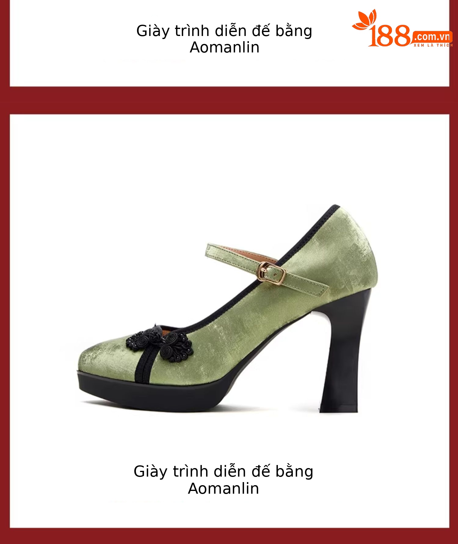 Giày cao gót nữ mũi nhọn phong cách cổ điển Trung Hoa, gót 5–11 cm, phù hợp mặc cùng sườn xám hoặc váy dài — Trắng be 5cm, Màu trắng nhạt 7cm, Màu đen 11cm, Xanh 7cm chi tiết 15