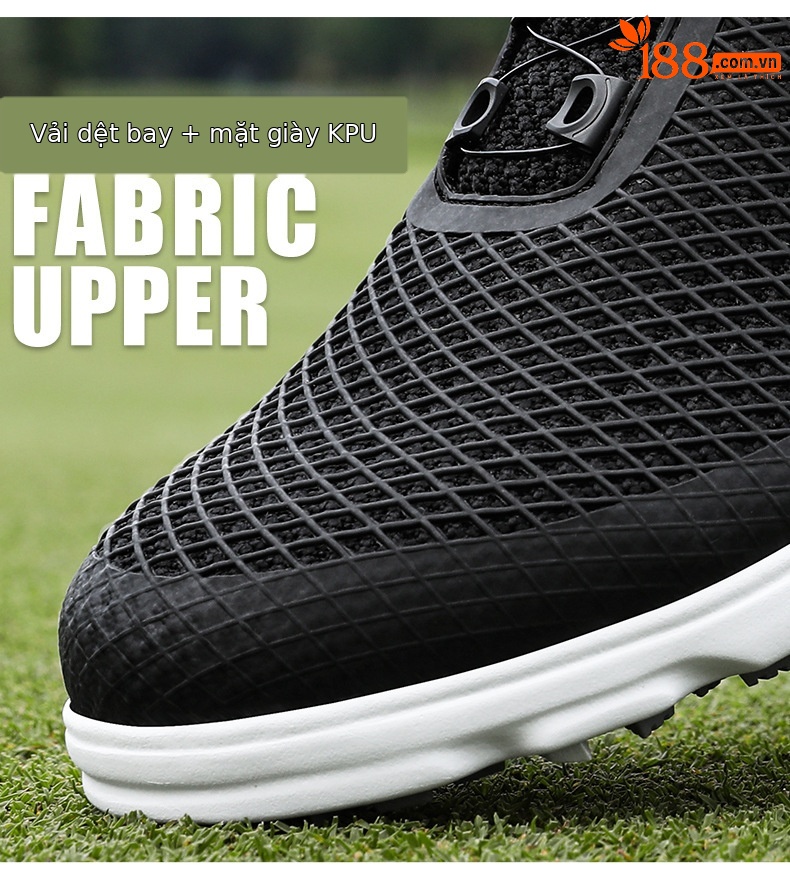 Giày golf nam PGM đinh dẻo thoáng khí chống trượt — XZ372-[Bằng sáng chế/Núm/Chống trượt thoáng khí]-Màu Đen nguyên tử chi tiết 12