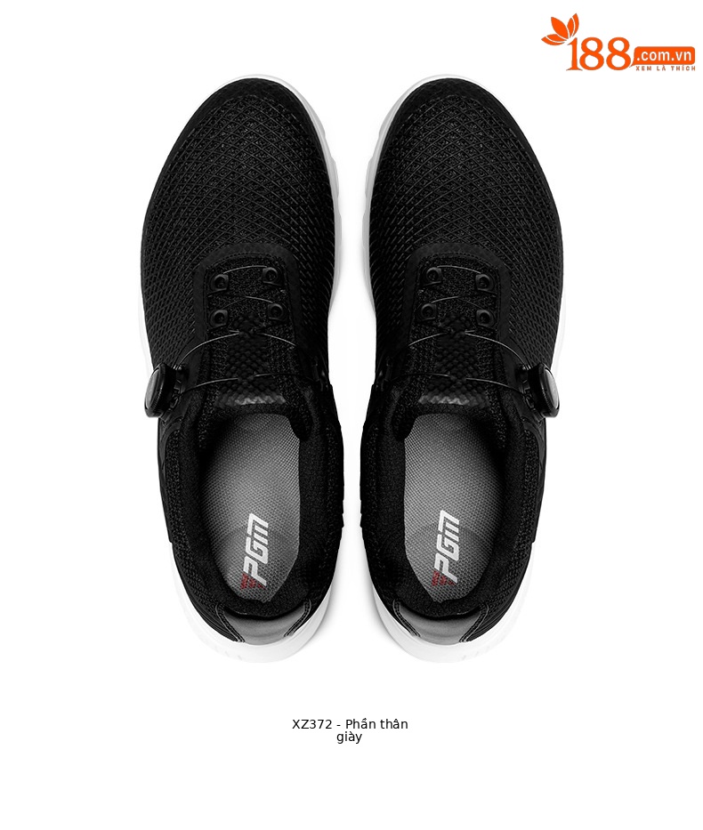 Giày golf nam PGM đinh dẻo thoáng khí chống trượt — XZ372-[Bằng sáng chế/Núm/Chống trượt thoáng khí]-Màu Đen nguyên tử chi tiết 18