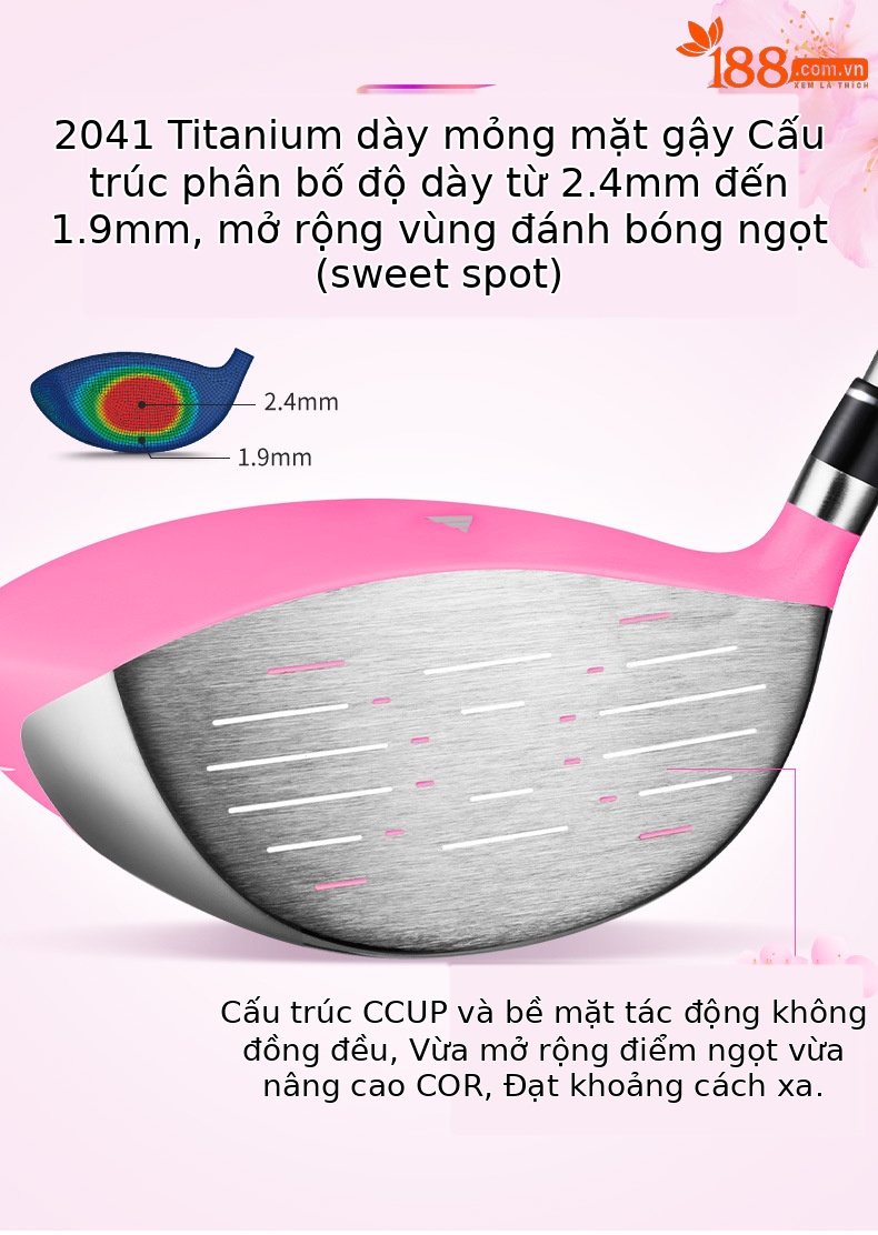 Bộ gậy golf thanh thiếu niên PGM SEED III PRO 14 gậy + túi đựng, thân carbon 40T — 13 thanh Carbon [R] cao 120-131cm, 11 thanh Carbon [R] cao 120-131cm, 7 thanh Carbon [R] cao 120-131cm, 5 thanh Carbon [R] chiều cao 120-131cm chi tiết 4