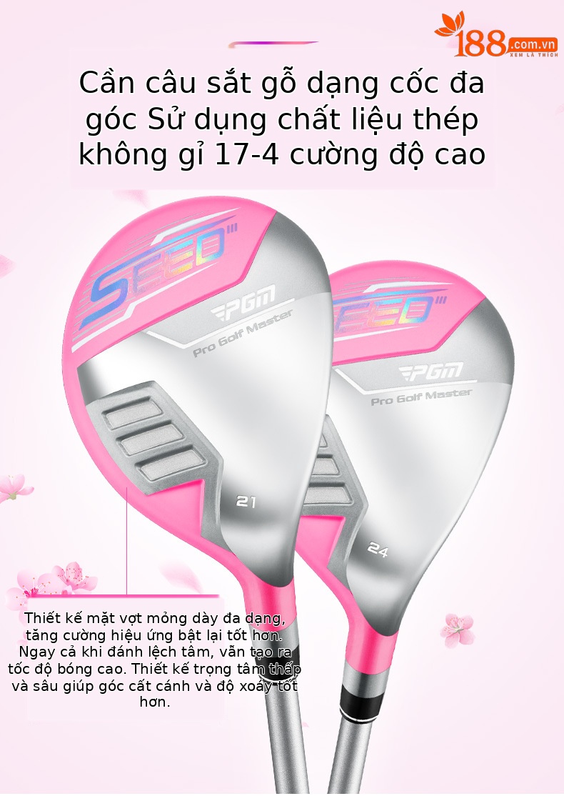 Bộ gậy golf thanh thiếu niên PGM SEED III PRO 14 gậy + túi đựng, thân carbon 40T — 13 thanh Carbon [R] cao 120-131cm, 11 thanh Carbon [R] cao 120-131cm, 7 thanh Carbon [R] cao 120-131cm, 5 thanh Carbon [R] chiều cao 120-131cm chi tiết 5