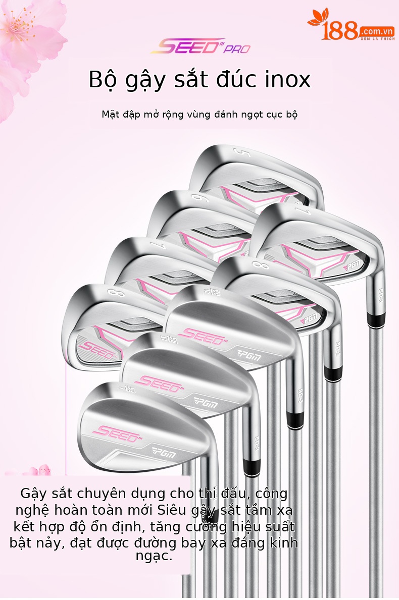Bộ gậy golf thanh thiếu niên PGM SEED III PRO 14 gậy + túi đựng, thân carbon 40T — 13 thanh Carbon [R] cao 120-131cm, 11 thanh Carbon [R] cao 120-131cm, 7 thanh Carbon [R] cao 120-131cm, 5 thanh Carbon [R] chiều cao 120-131cm chi tiết 6