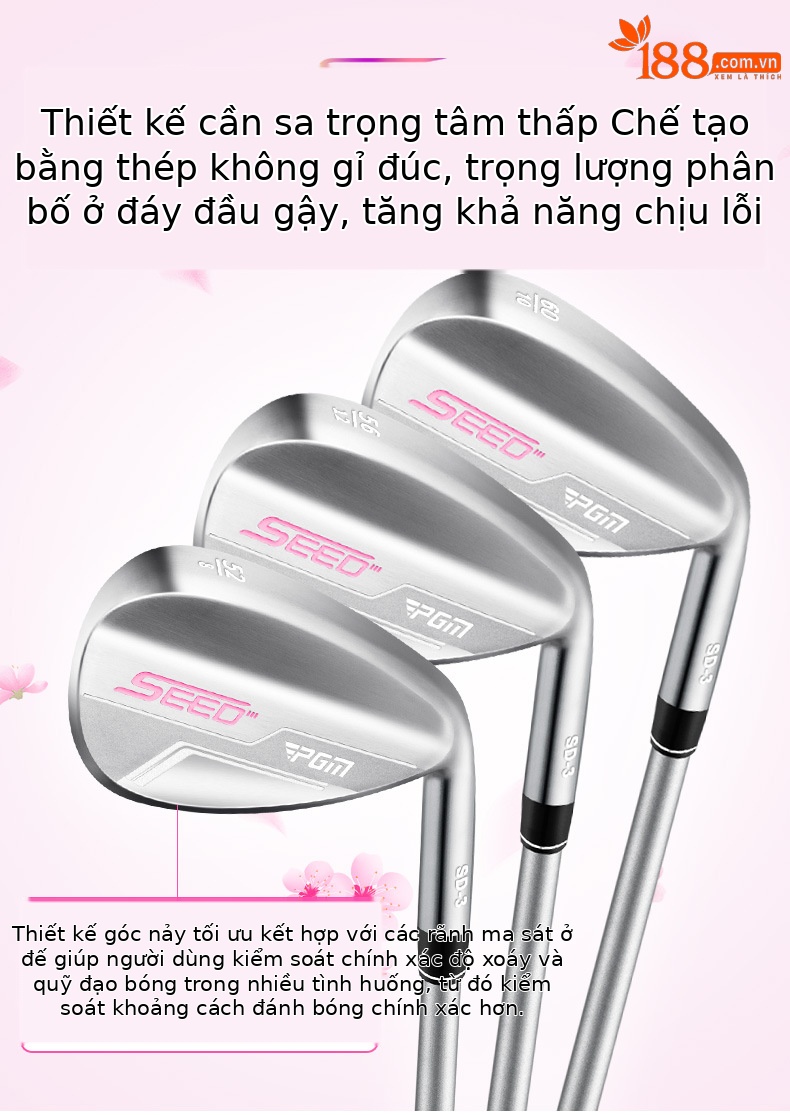 Bộ gậy golf thanh thiếu niên PGM SEED III PRO 14 gậy + túi đựng, thân carbon 40T — 13 thanh Carbon [R] cao 120-131cm, 11 thanh Carbon [R] cao 120-131cm, 7 thanh Carbon [R] cao 120-131cm, 5 thanh Carbon [R] chiều cao 120-131cm chi tiết 7