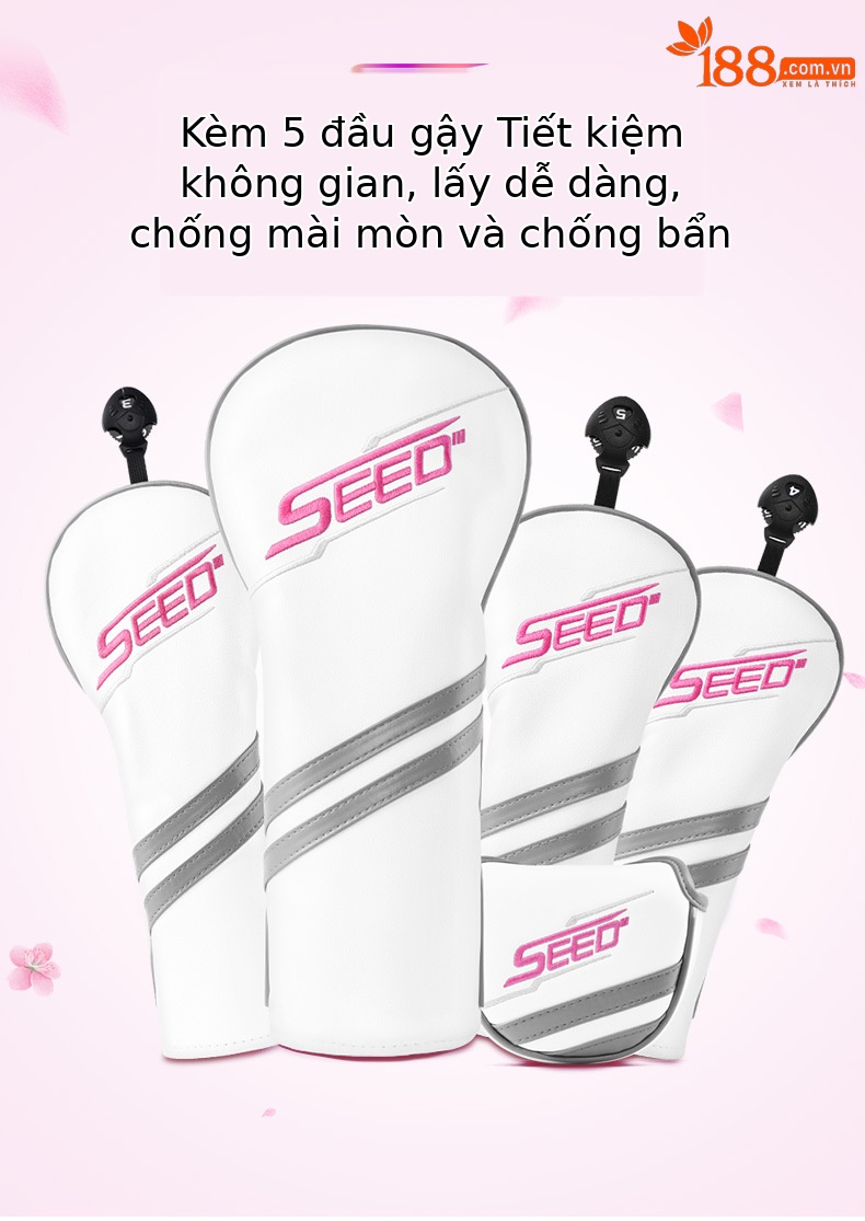 Bộ gậy golf thanh thiếu niên PGM SEED III PRO 14 gậy + túi đựng, thân carbon 40T — 13 thanh Carbon [R] cao 120-131cm, 11 thanh Carbon [R] cao 120-131cm, 7 thanh Carbon [R] cao 120-131cm, 5 thanh Carbon [R] chiều cao 120-131cm chi tiết 8
