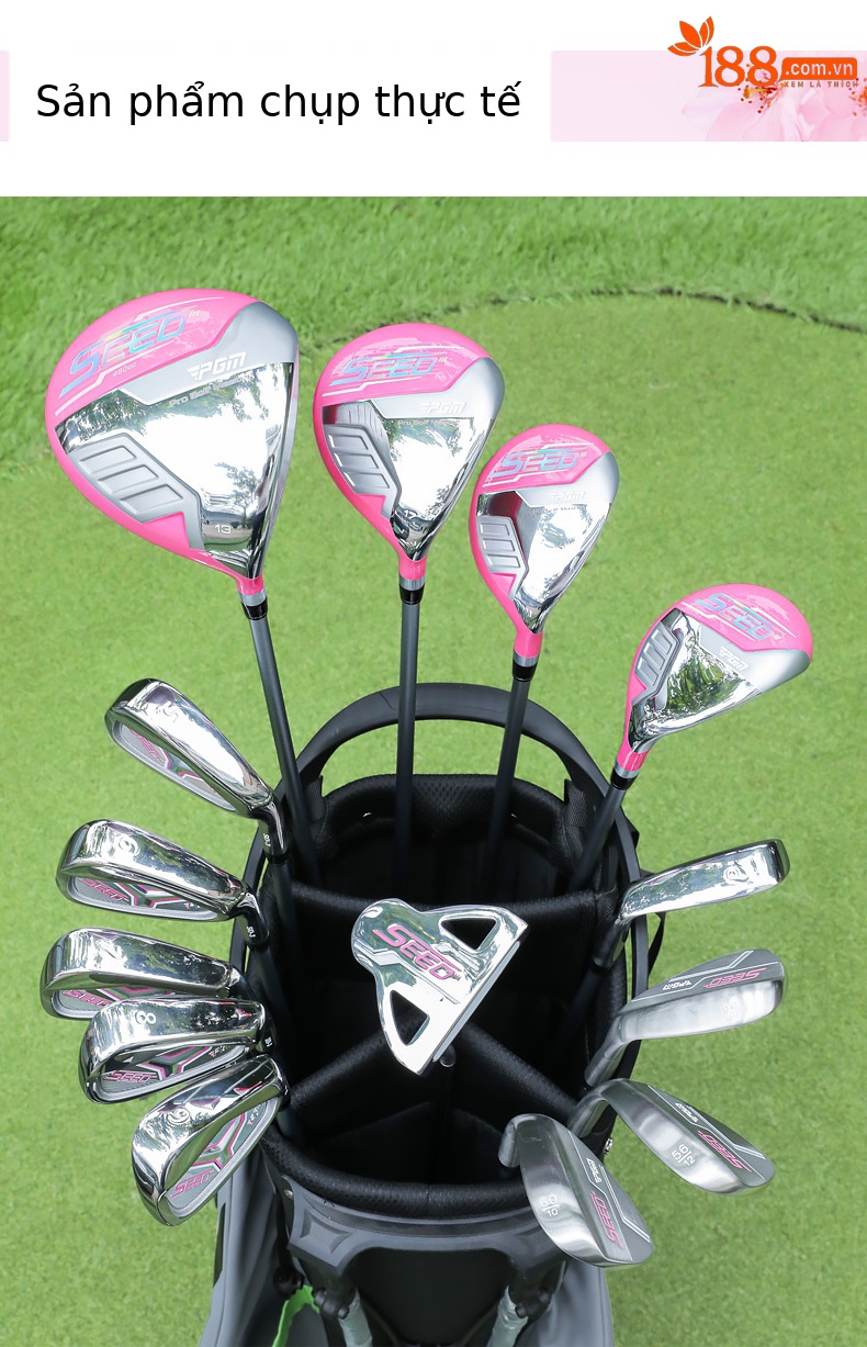 Bộ gậy golf thanh thiếu niên PGM SEED III PRO 14 gậy + túi đựng, thân carbon 40T — 13 thanh Carbon [R] cao 120-131cm, 11 thanh Carbon [R] cao 120-131cm, 7 thanh Carbon [R] cao 120-131cm, 5 thanh Carbon [R] chiều cao 120-131cm chi tiết 9