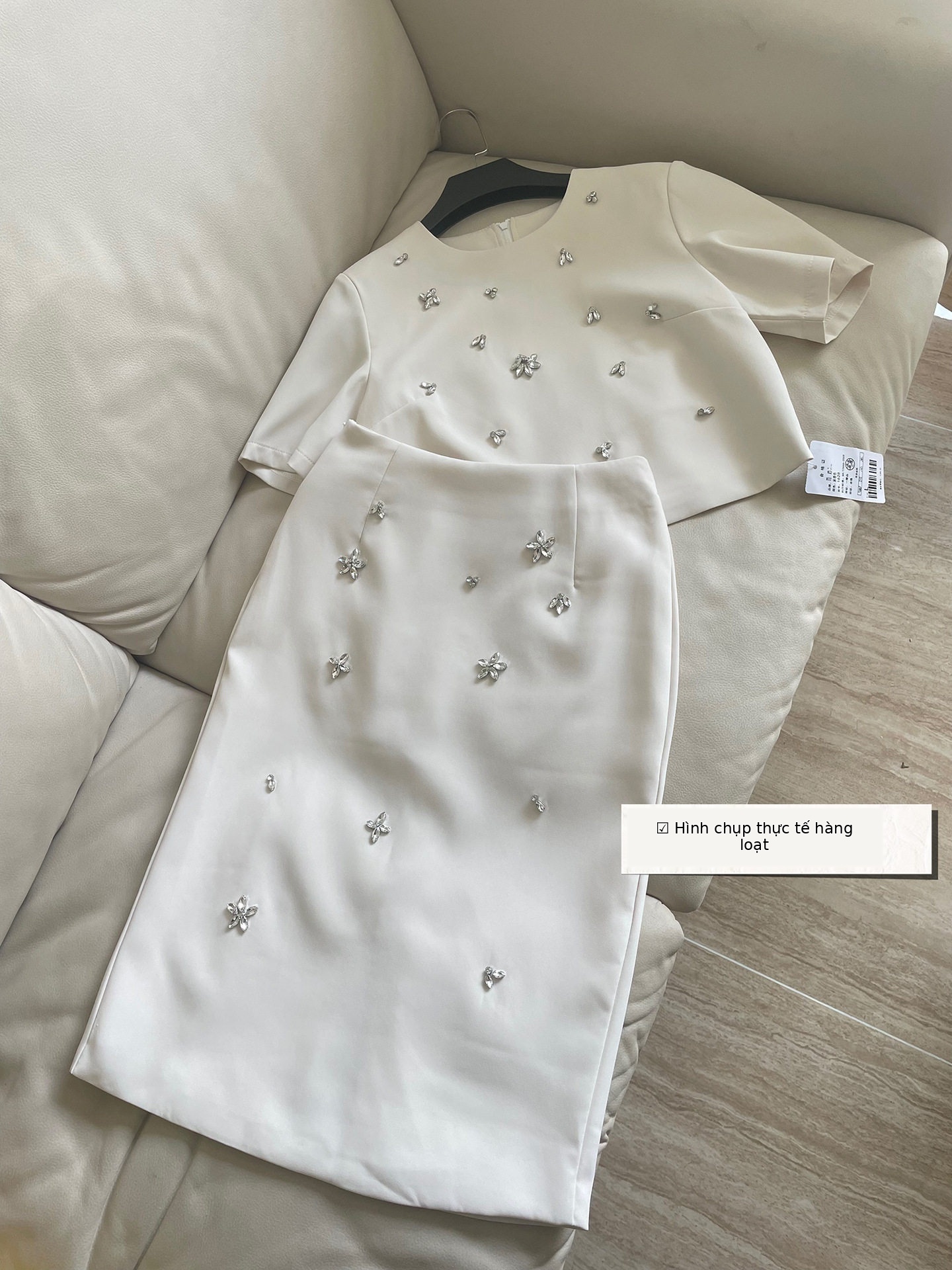 Chân váy xếp ly nữ xòe phong cách Chanel, chất liệu polyester cao cấp chi tiết 12