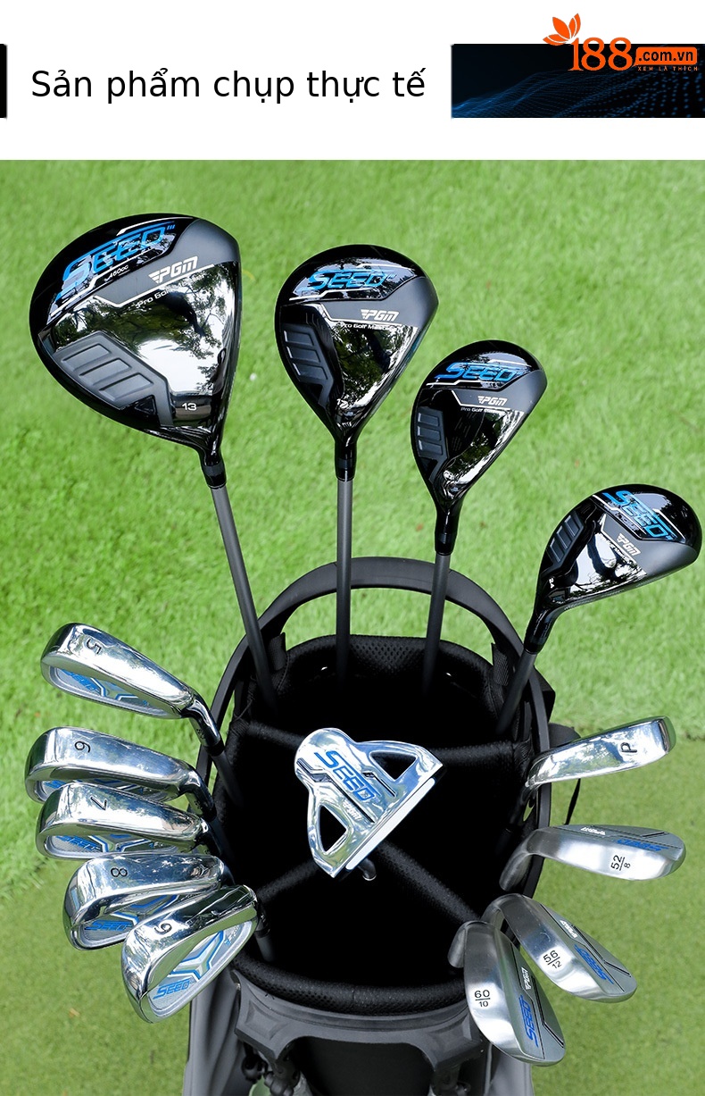 Bộ gậy golf PGM SEED III PRO thanh thiếu niên 14 gậy + túi đựng, thân carbon 40T — 13 thanh Carbon [R] cao 120-131cm, 11 thanh Carbon [R] cao 120-131cm, 7 thanh Carbon [R] cao 120-131cm, 5 thanh Carbon [R] chiều cao 120-131cm chi tiết 10