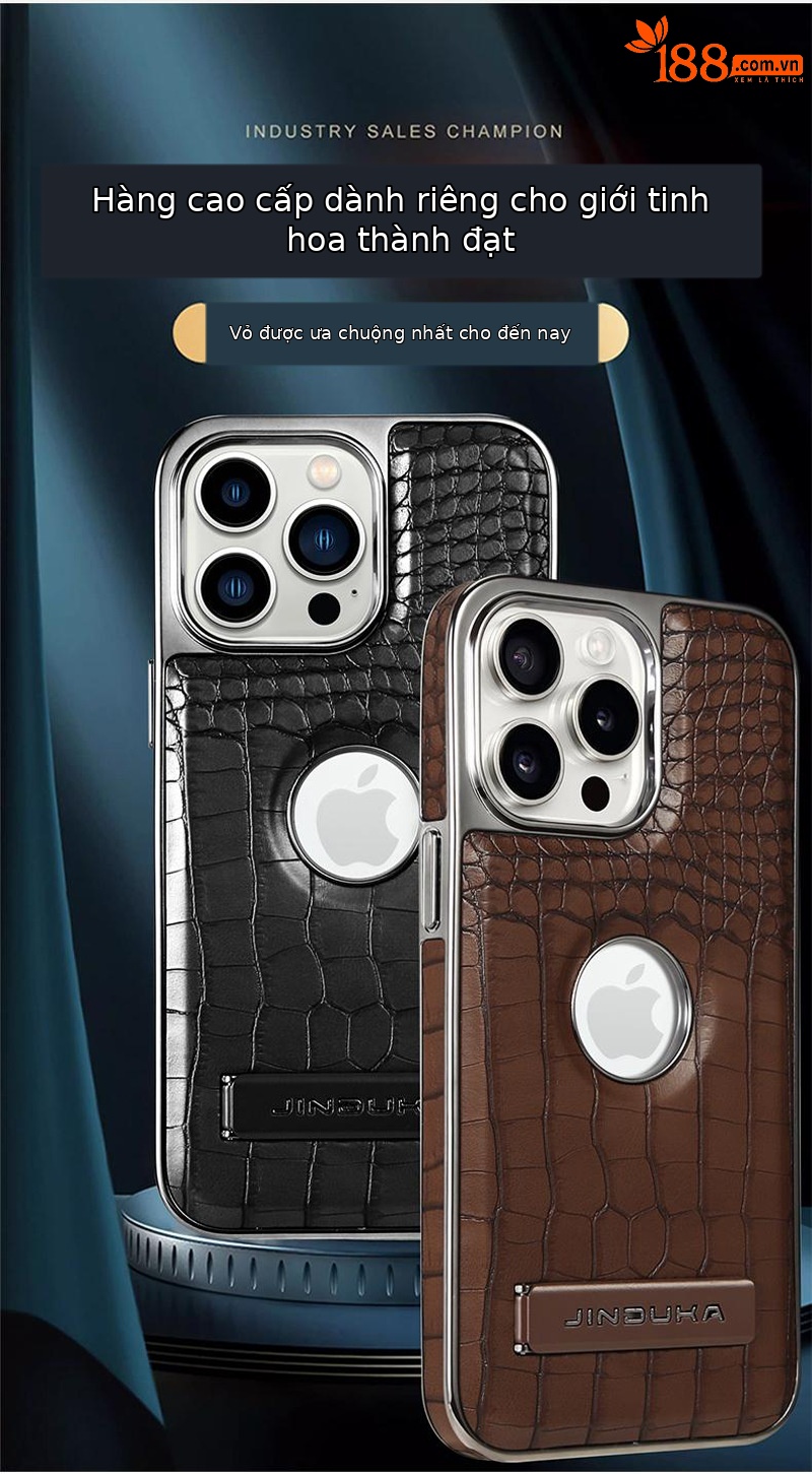 Ốp lưng iPhone 15 Pro Max da cá sấu cao cấp, chống sốc viền dày — [Màu Đen J1★Da cá sấu] Sạc từ tính ◆ Giá đỡ, [Màu nâu sẫm J1★Da cá sấu] Sạc từ tính ◆ Giá đỡ, [Màu xám J1★Da cá sấu] Sạc từ tính ◆ Giá đỡ, 【Màu Xanh hoàng gia J1★Da cá sấu] Sạc từ tính ◆ Giá đỡ chi tiết 6