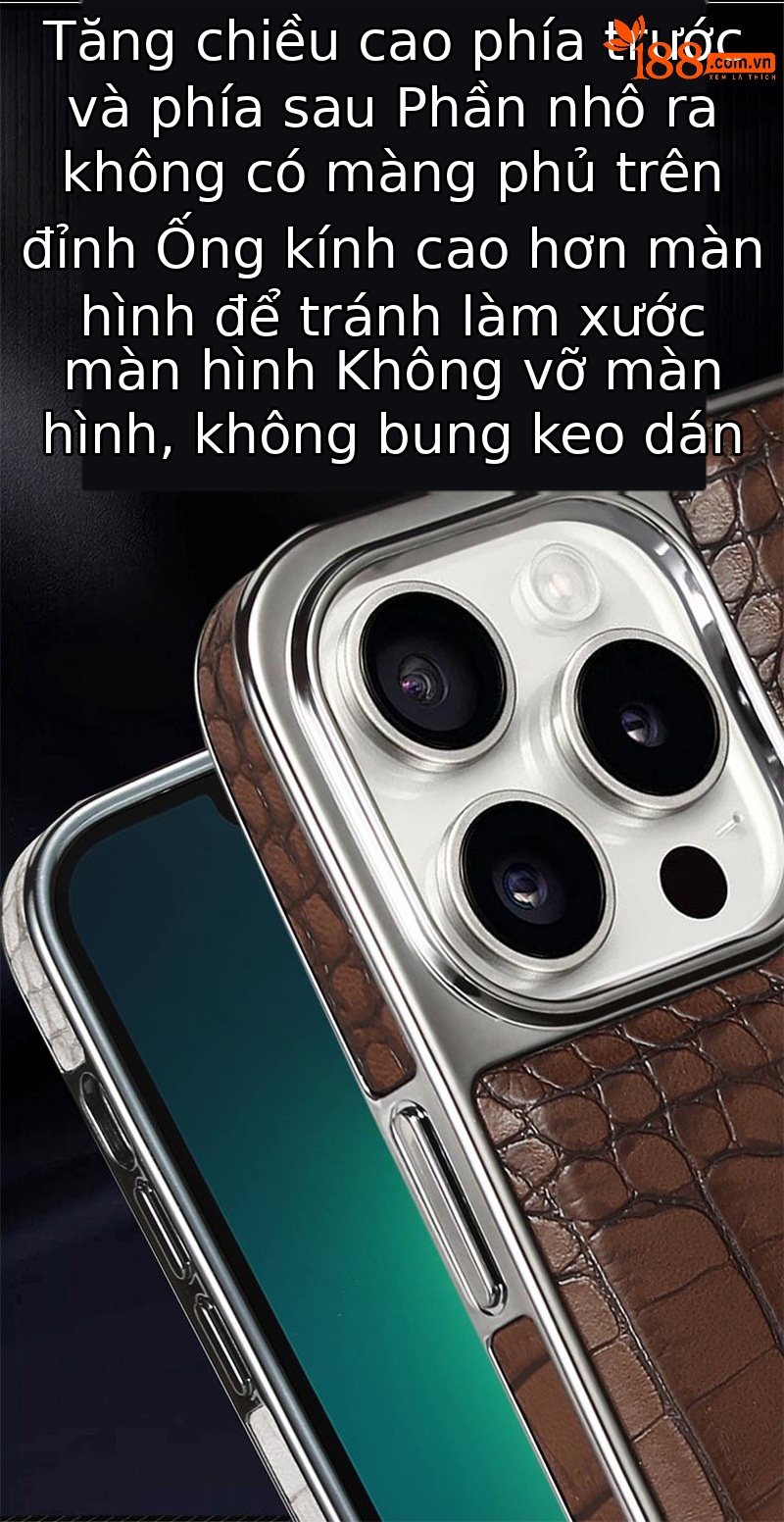 Ốp lưng iPhone 15 Pro Max da cá sấu cao cấp, chống sốc viền dày — [Màu Đen J1★Da cá sấu] Sạc từ tính ◆ Giá đỡ, [Màu nâu sẫm J1★Da cá sấu] Sạc từ tính ◆ Giá đỡ, [Màu xám J1★Da cá sấu] Sạc từ tính ◆ Giá đỡ, 【Màu Xanh hoàng gia J1★Da cá sấu] Sạc từ tính ◆ Giá đỡ chi tiết 13