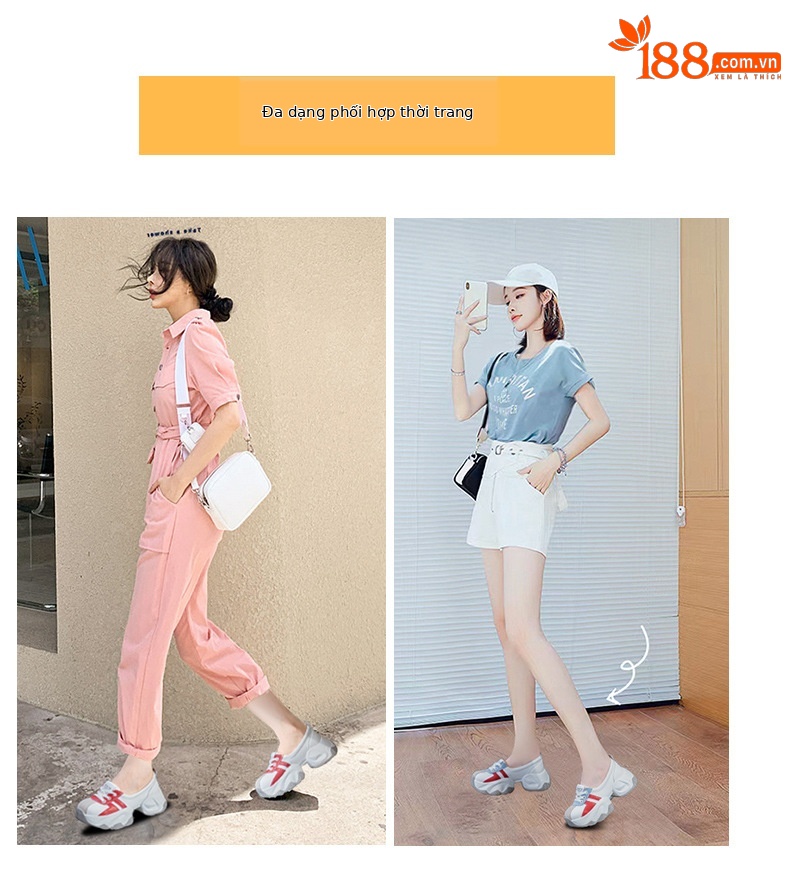 Giày Dad Shoes nữ đế dày cổ thấp mùa thu 2026, tăng chiều cao, phong cách thể thao — M2618 màu bạc, M2618 màu vàng, M2618 màu đỏ, M2618 màu xanh lam chi tiết 6