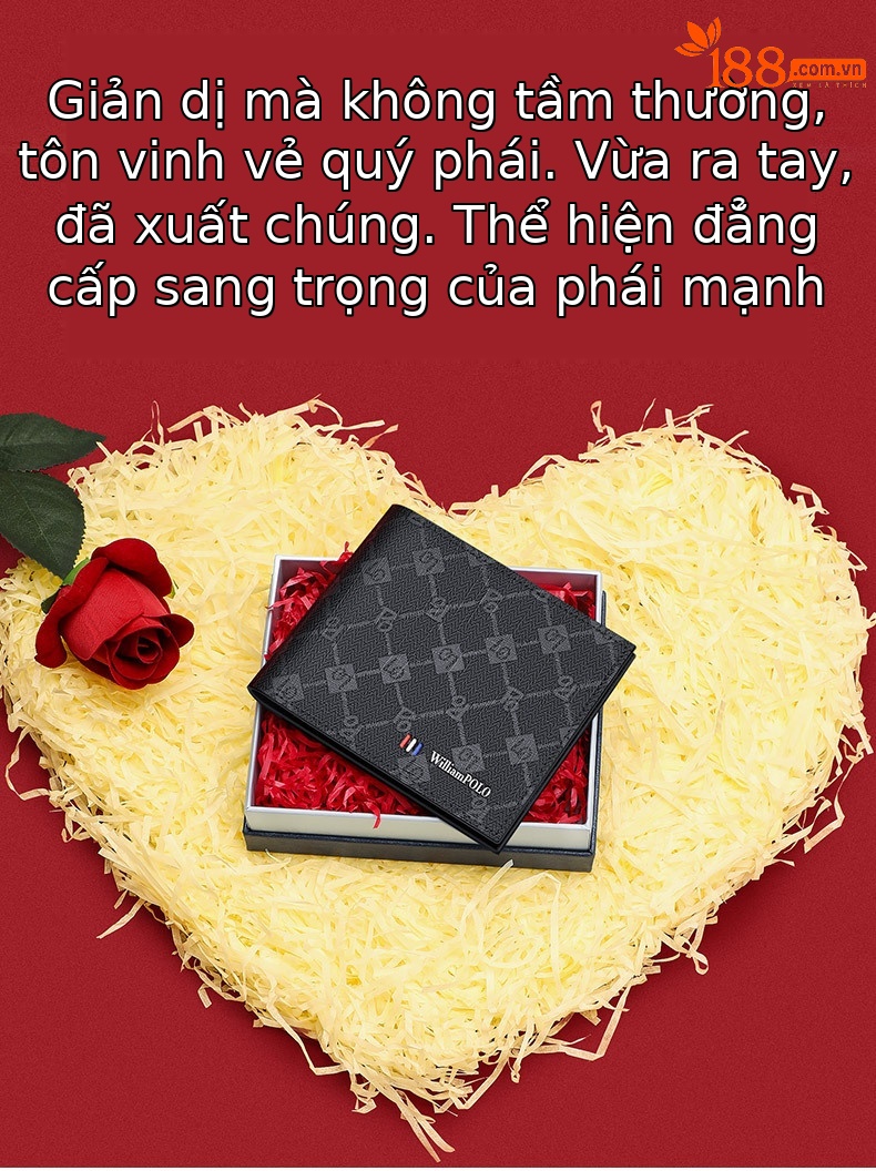 Ví nam dài nhiều ngăn thời trang cao cấp Emperor Paul – phong cách sang trọng, nhiều khe thẻ chi tiết 4