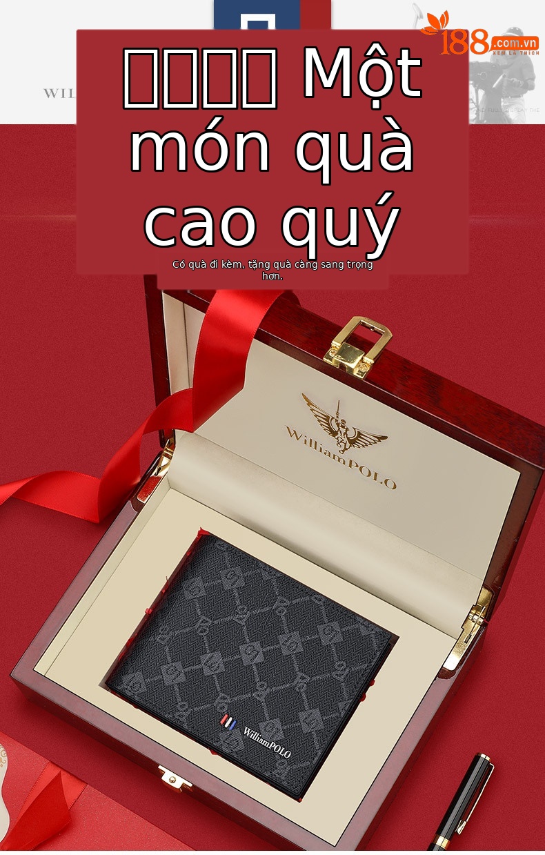 Ví nam dài nhiều ngăn thời trang cao cấp Emperor Paul – phong cách sang trọng, nhiều khe thẻ chi tiết 1