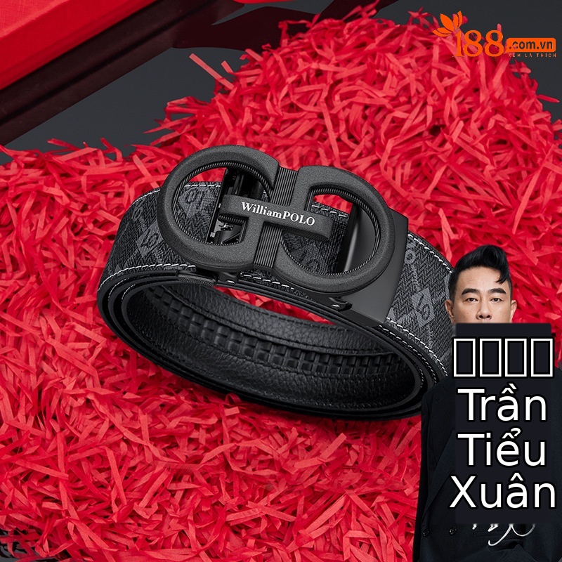 Thắt lưng nam PVC khóa tự động cao cấp phong cách công sở — 120cm, 130cm, 110cm, 125cm