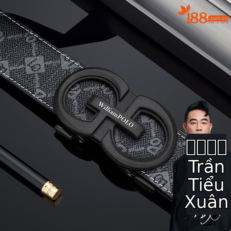 Thắt lưng nam PVC khóa tự động cao cấp phong cách công sở — 120cm, 130cm, 110cm, 125cm