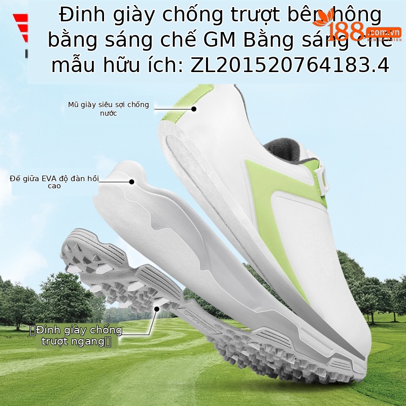 Giày Golf Nữ PGM Chống Nước Thoáng Khí Tăng Chiều Cao Núm Xoay — XZ361 [chống thấm nước/chống trượt/dây giày núm] Màu trắng huỳnh quang xanh, XZ361 [chống thấm nước/chống trượt/dây giày núm] trắng hồng