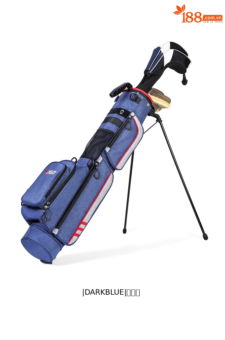Túi đựng gậy golf PGM siêu nhẹ có chân đế, kích thước 122x12x24 cm — QIAB028-màu xám, QIAB028-Đen, QIAB028-màu xanh đậm, QIAB028-màu xanh hồ chi tiết 17